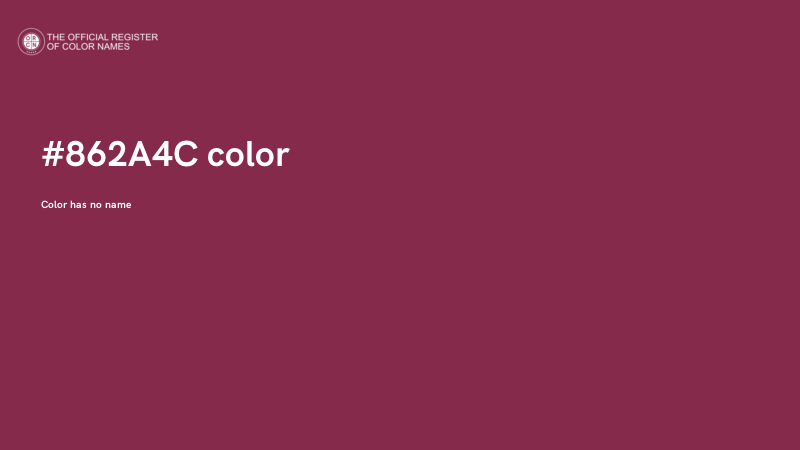 #862A4C color image