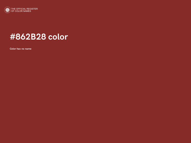 #862B28 color image