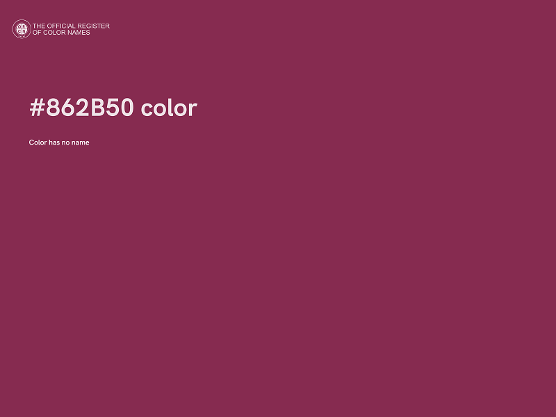 #862B50 color image