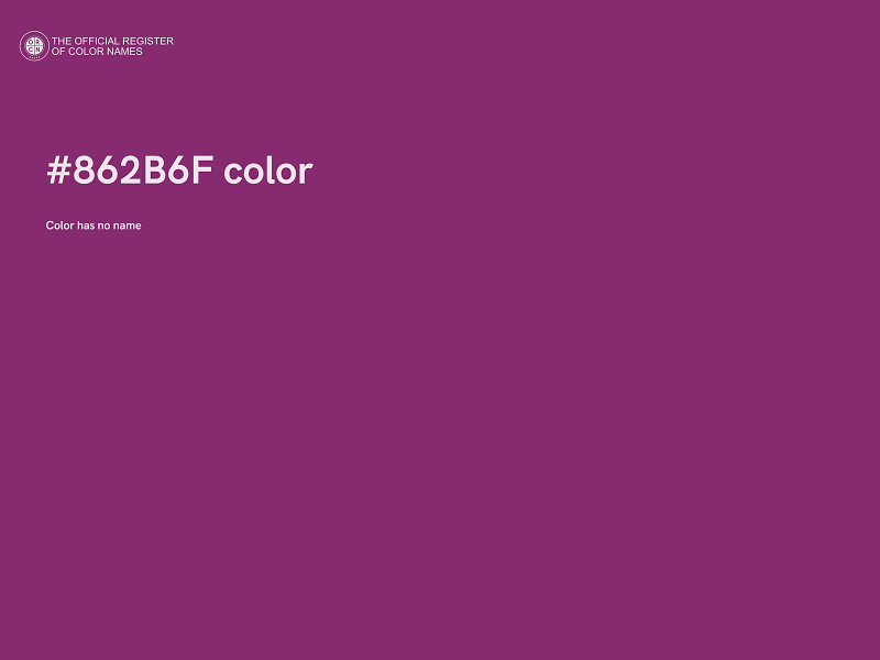 #862B6F color image