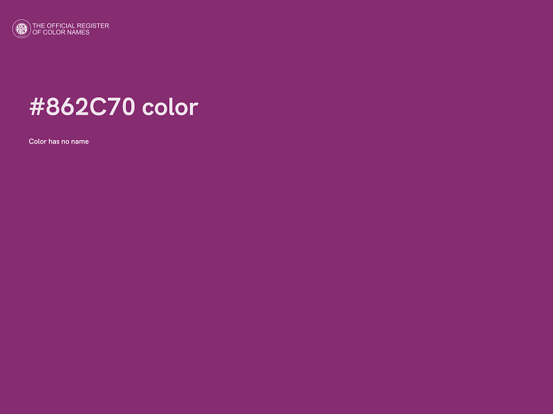 #862C70 color image