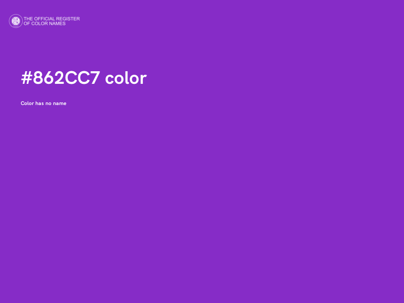 #862CC7 color image