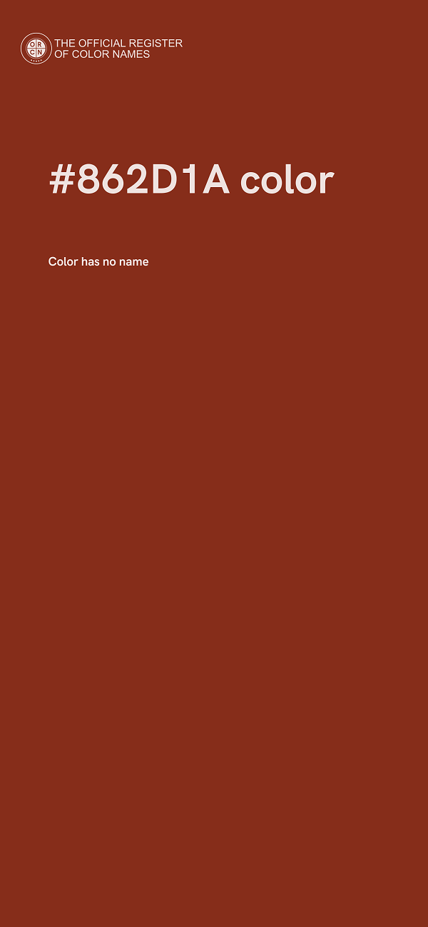 #862D1A color image