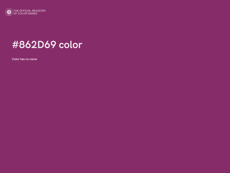 #862D69 color image