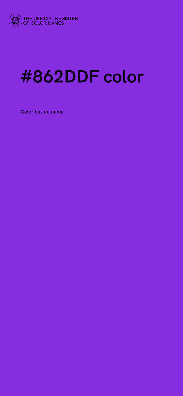 #862DDF color image