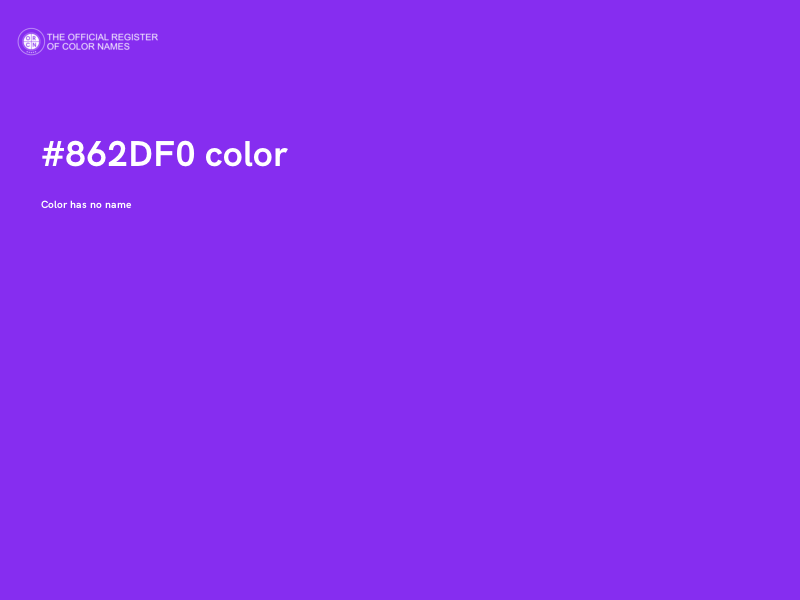 #862DF0 color image
