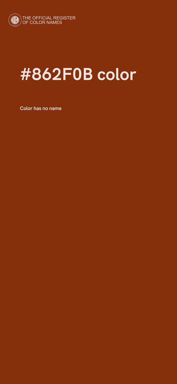#862F0B color image
