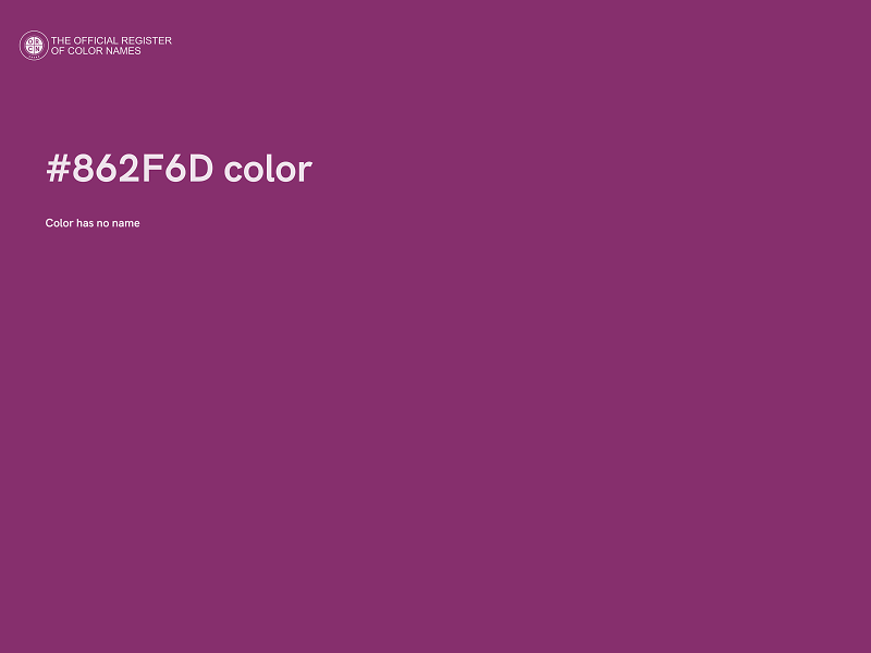 #862F6D color image