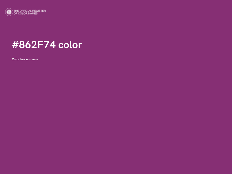 #862F74 color image