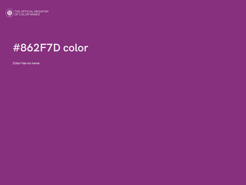 #862F7D color image