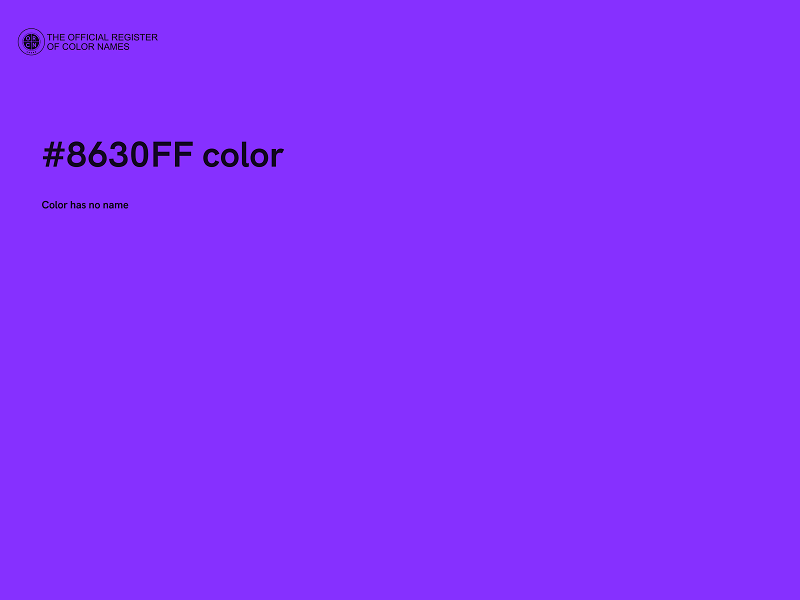 #8630FF color image