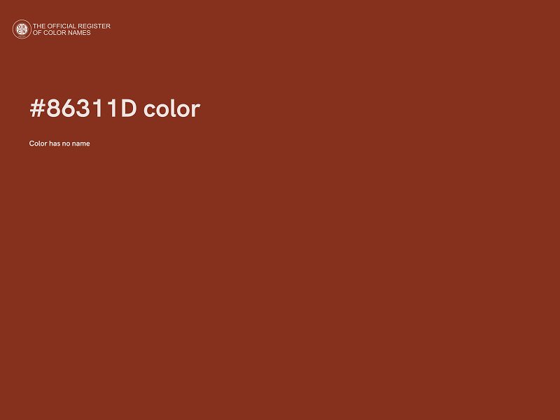 #86311D color image