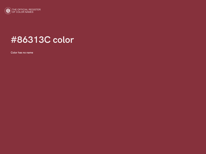 #86313C color image