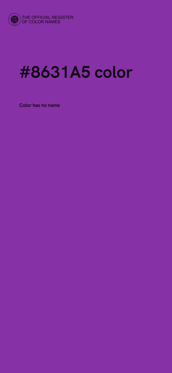 #8631A5 color image