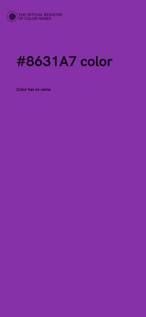 #8631A7 color image