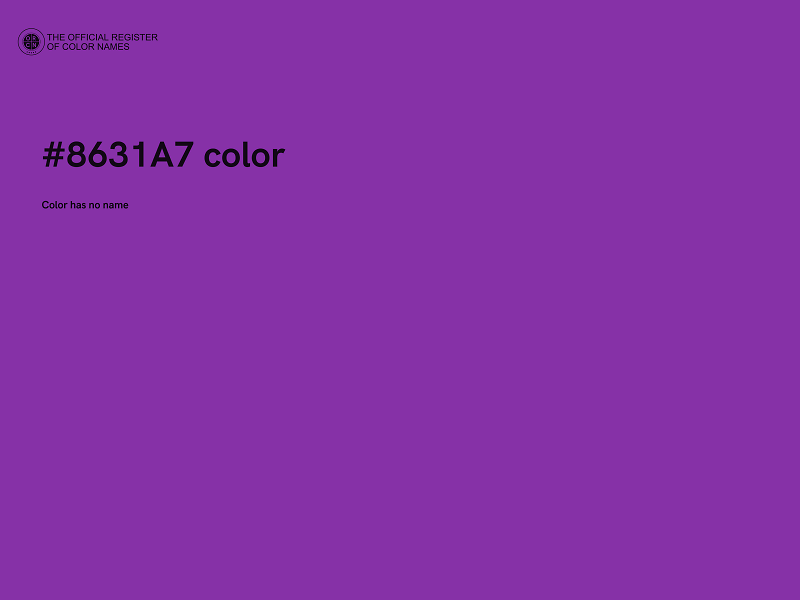 #8631A7 color image