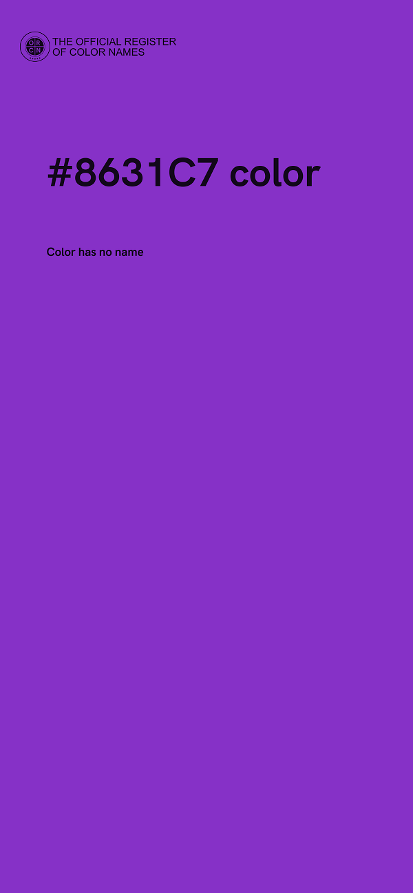#8631C7 color image