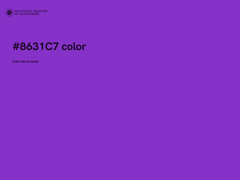 #8631C7 color image