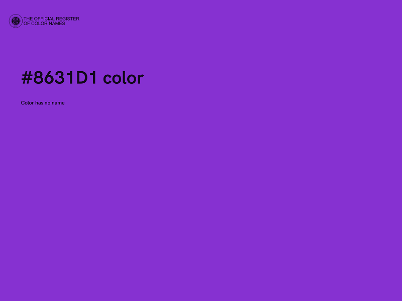 #8631D1 color image
