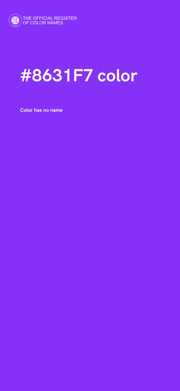 #8631F7 color image