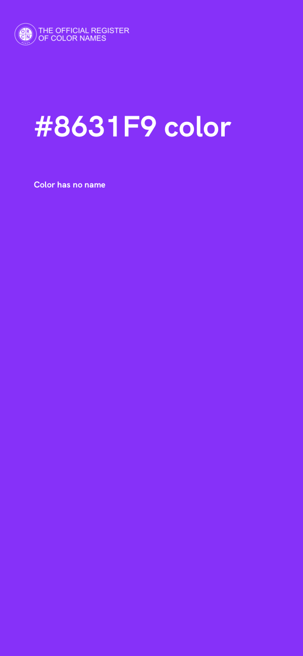 #8631F9 color image