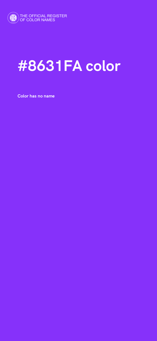 #8631FA color image
