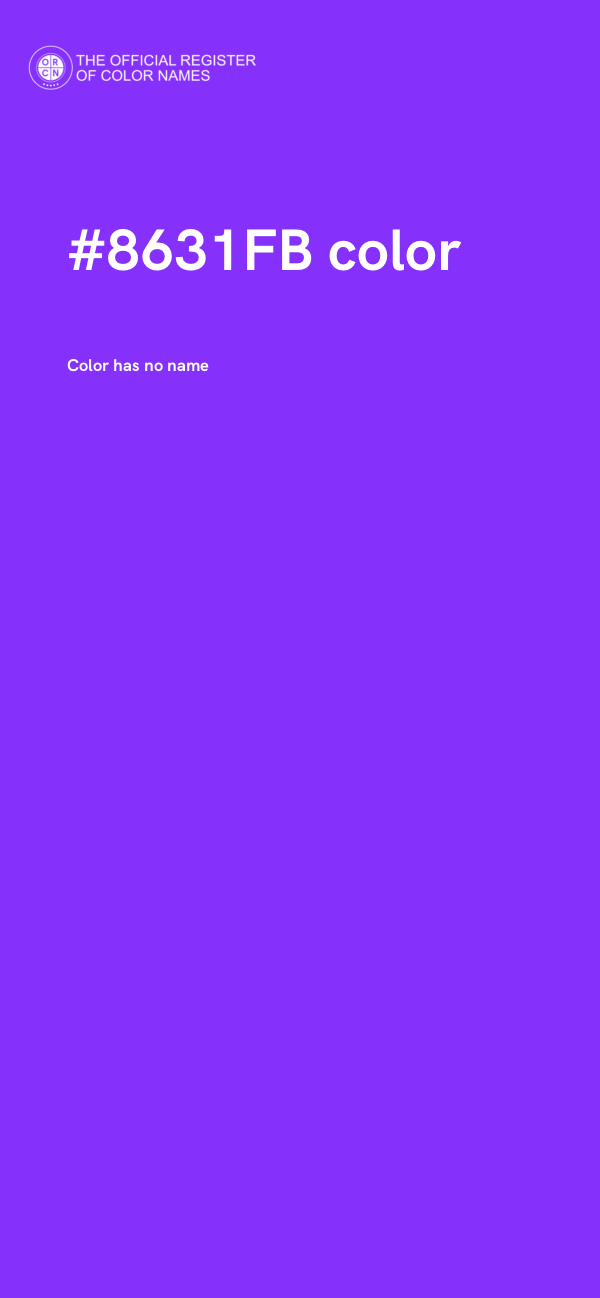 #8631FB color image