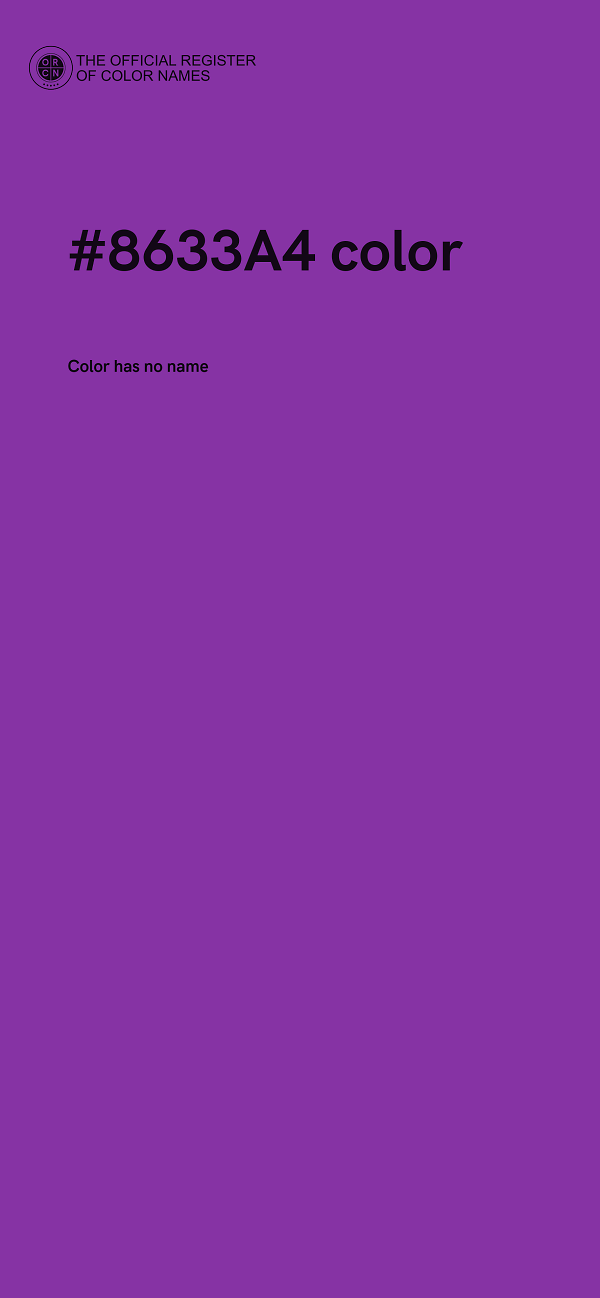 #8633A4 color image