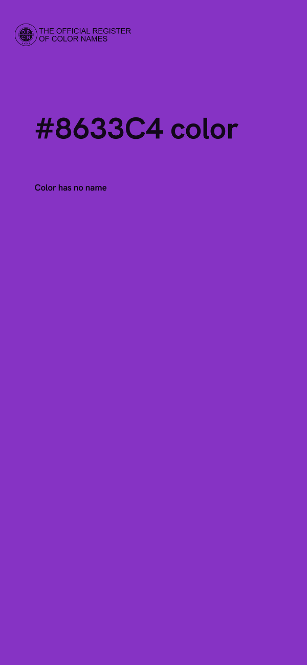 #8633C4 color image
