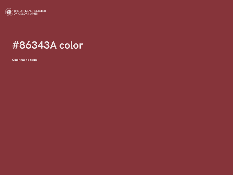 #86343A color image