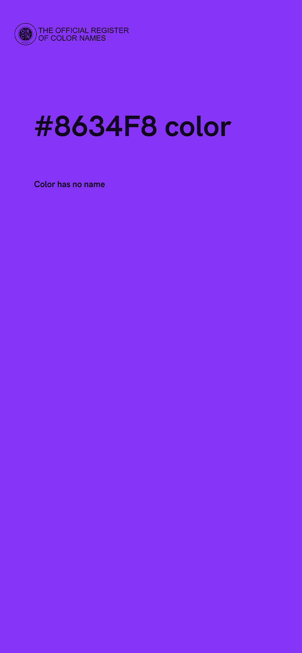 #8634F8 color image