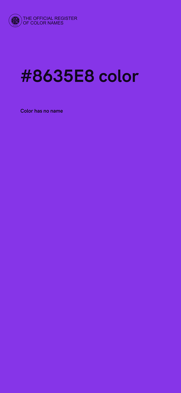 #8635E8 color image