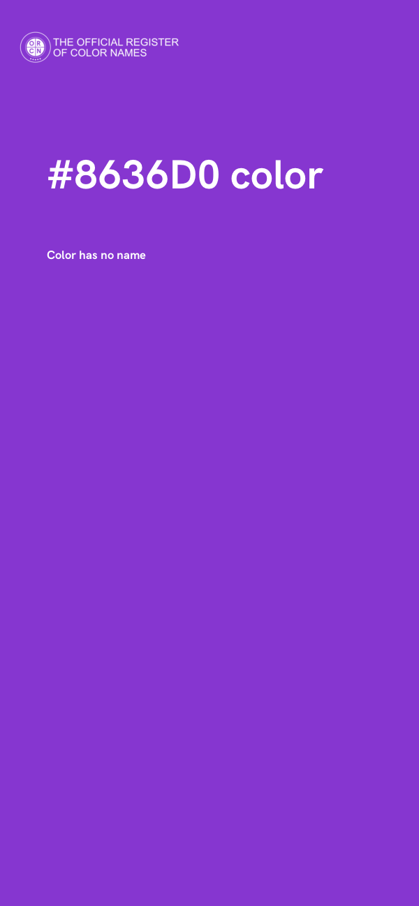 #8636D0 color image