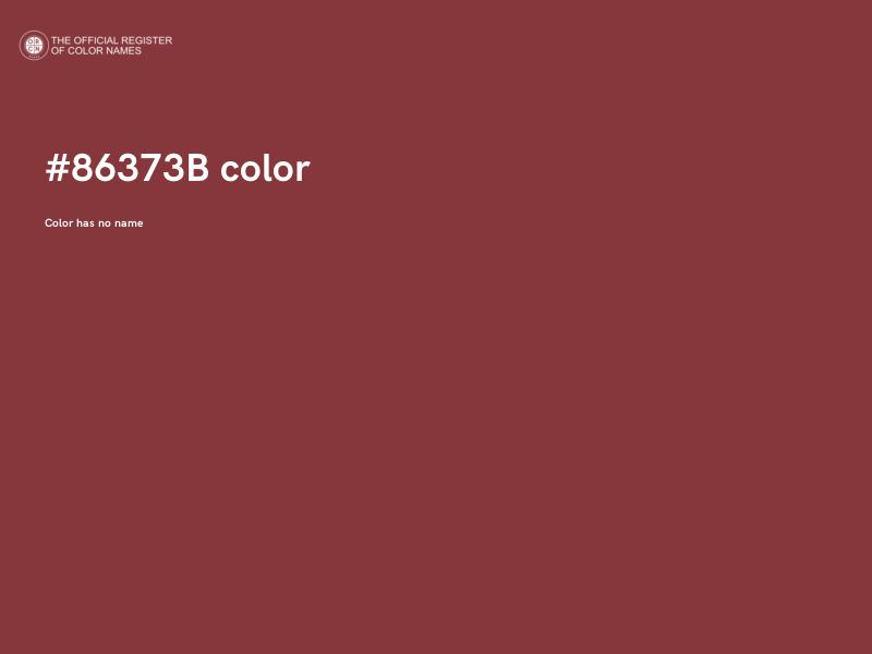 #86373B color image