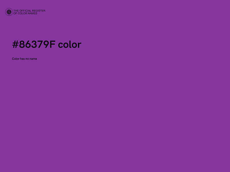 #86379F color image