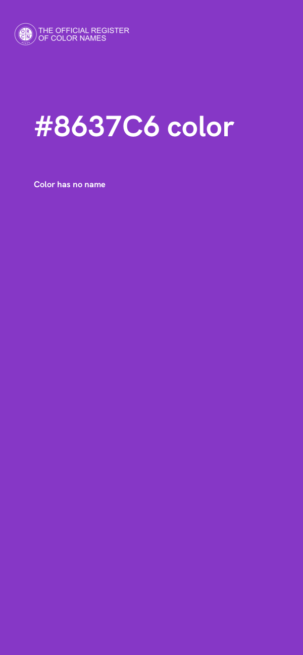 #8637C6 color image