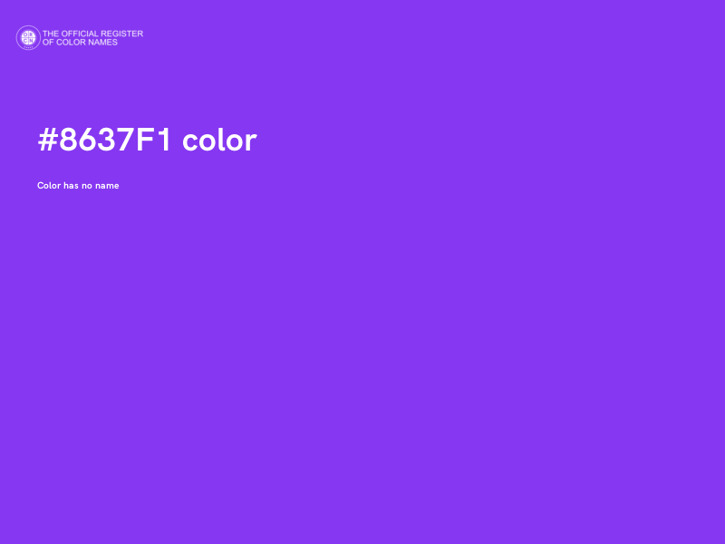 #8637F1 color image