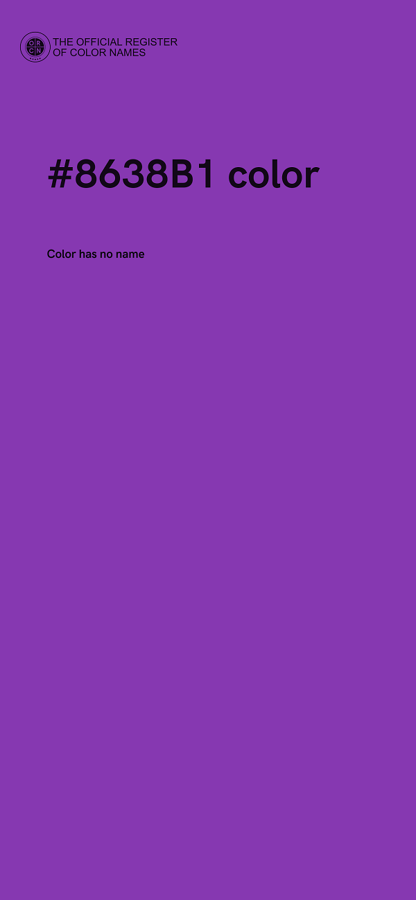 #8638B1 color image