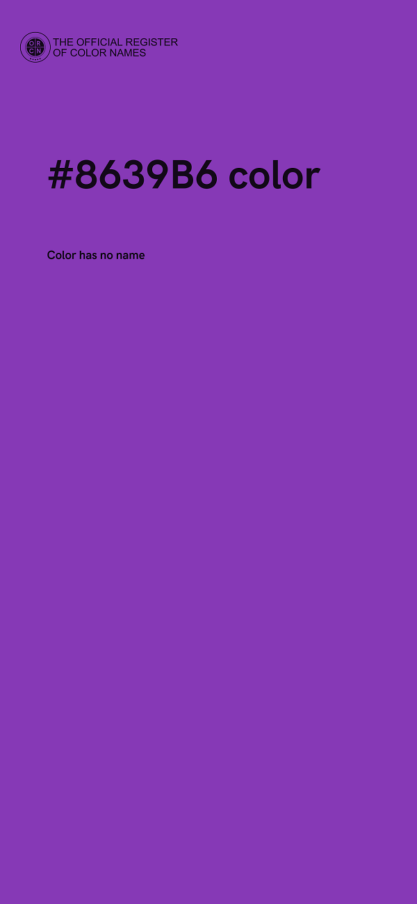 #8639B6 color image