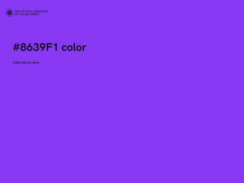 #8639F1 color image