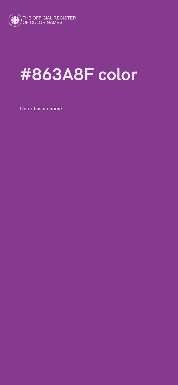 #863A8F color image