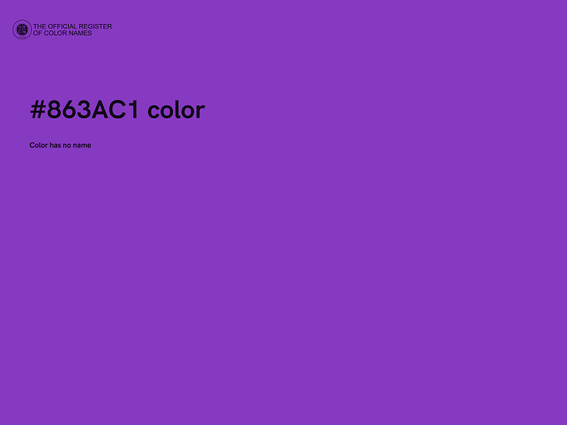 #863AC1 color image