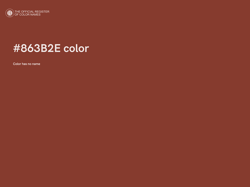 #863B2E color image