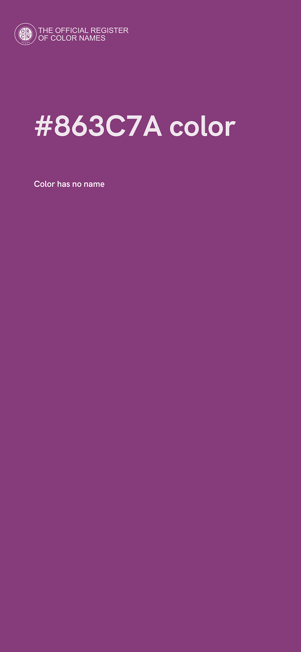 #863C7A color image