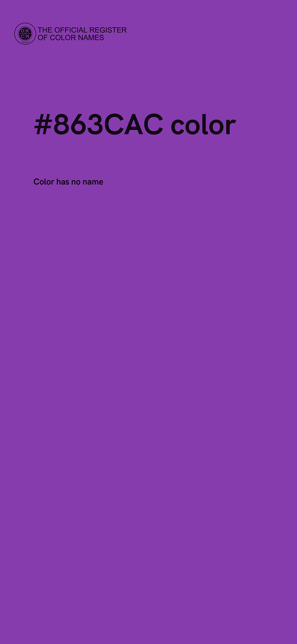 #863CAC color image