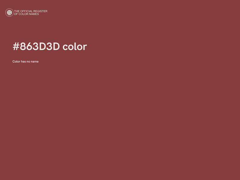 #863D3D color image