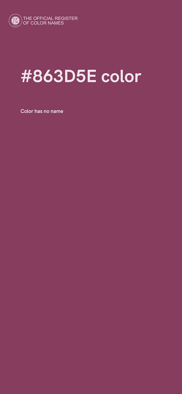 #863D5E color image
