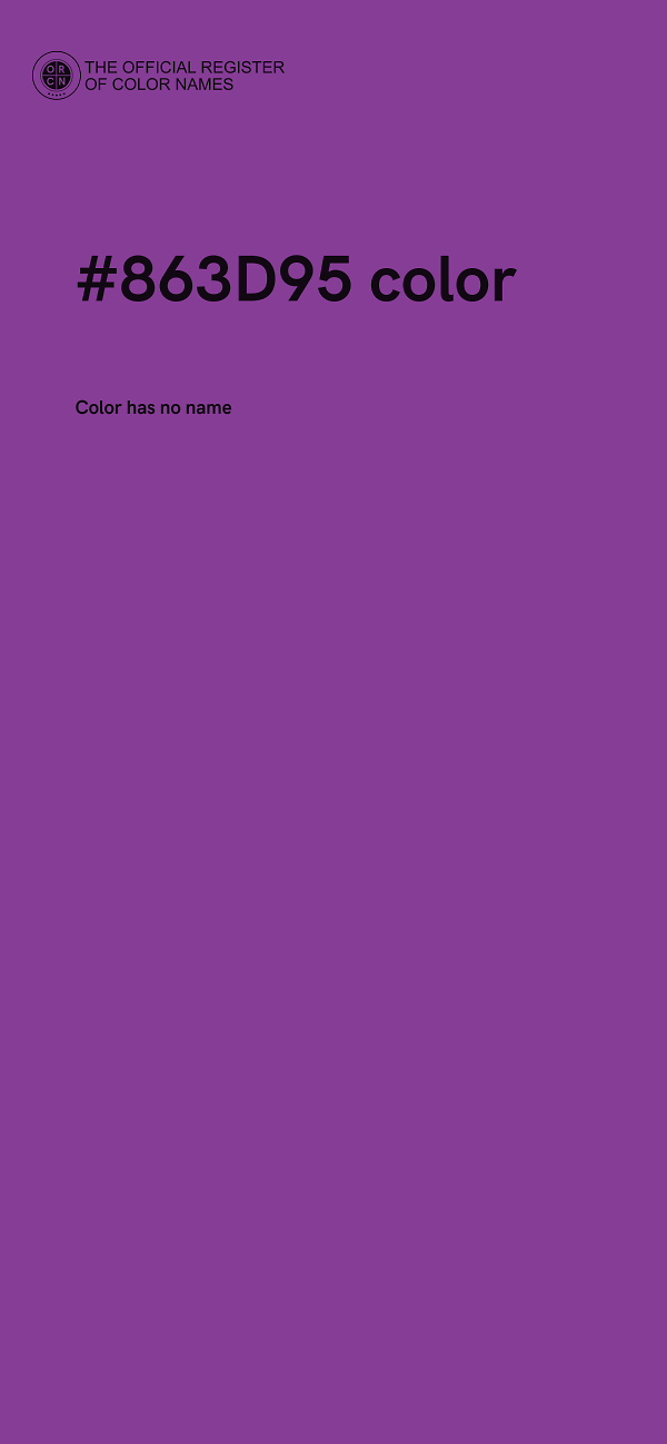 #863D95 color image