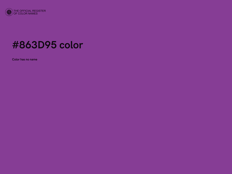 #863D95 color image