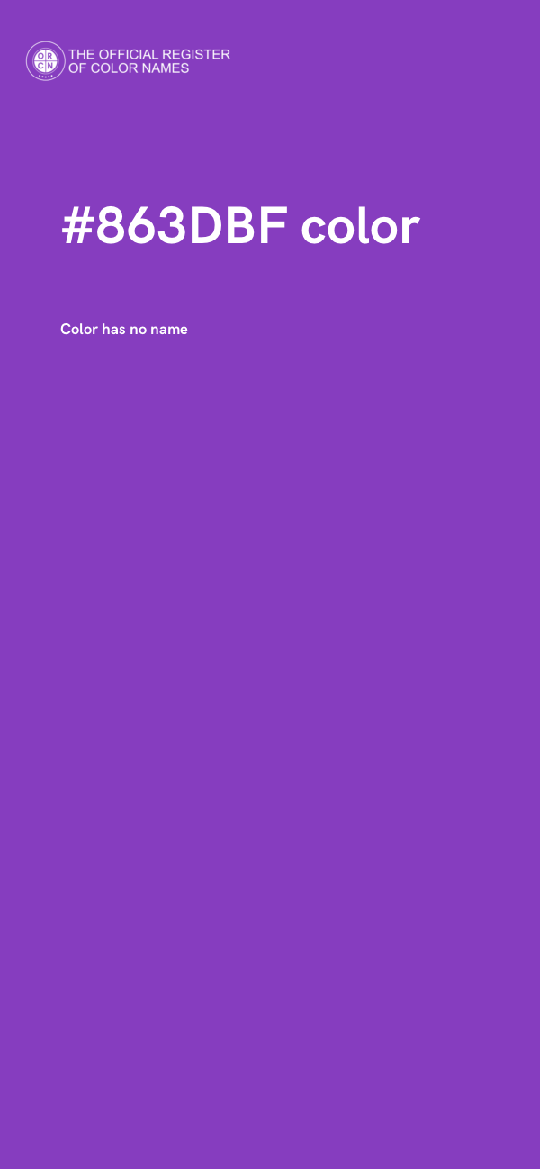 #863DBF color image
